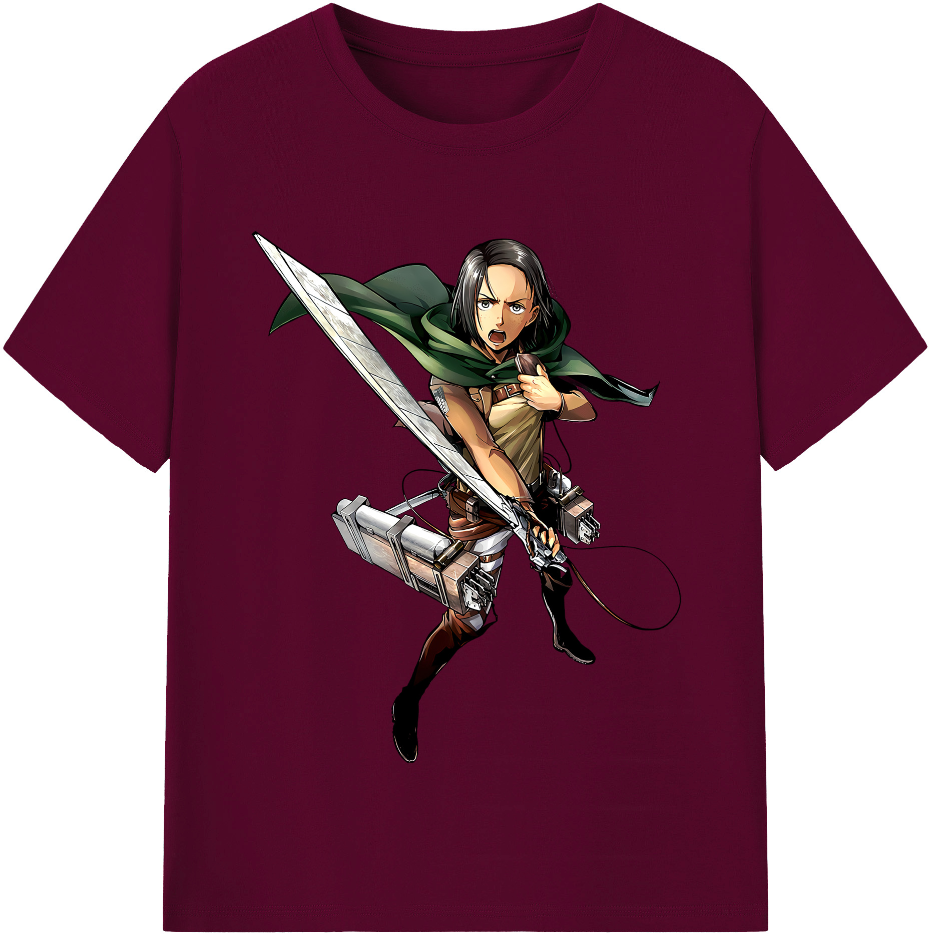 （画像用） 進撃の巨人 Attack on Titan レディースカジュアルプリントTシャツ（綿100％）